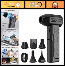High-Power Cordless Compressed Air Duster, 130K RPM, Rechargeable Mini Blower, 3 picture
