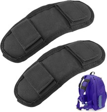 2 Pcs Black Shoulder Strap Pad,Universal Extra Thick Replacement Shoulder Strap picture