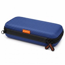 Small Hard EVA Carrying Case for Power Bank, External Drive, Charger Blue picture