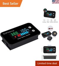 7-100V Battery Monitor, Color LCD with Temp &Buzzer Alarm picture