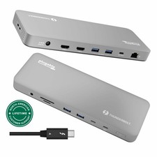 Plugable TBT-UDM Premium Thunderbolt 4 - Laptop  Docking Station - Space Gray picture