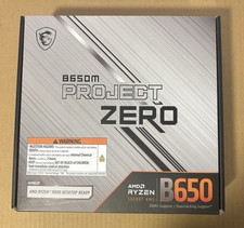 MSI B650M Project Zero AM5 Micro-ATX Motherboard DDR5 WiFi 6E AMD Ryzen MB6490 picture