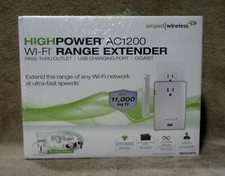 New Amped Wireless High Power Range Extender with AC Pass-Thru REC22PG  picture