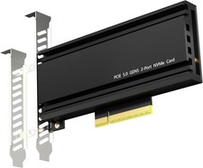 Dual NVMe M.2 PCIe Enclosure- Motherboard Needs Bifurcation - Use Software RAID picture
