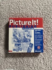 Microsoft Picture It Publishing Platinum v. 2001 PC 7 CDs Vintage Software picture