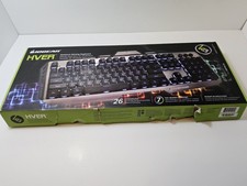 Gaming Keyboard IOGEAR Kaliber Gaming HVER Aluminum , Black/Gray, GKB704L-BK picture