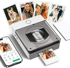 Photo Printer, 2X3 Portable PP02 Inkjet Printer for Sticker, Magnetic, Water Tra picture