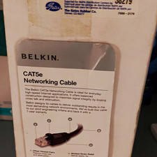 Belkin CAT5e RJ-45 Ethernet Patch Cable, Cat 5e to Cat 5e Round 25 ft Black picture