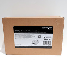 Star Tech 10/100mbps Ethernet to Parallel Network Print Server New In Box picture