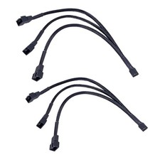 3 Way 4 Pin PWM Fan Splitter Cable - 12 Inches / 30cm, 1x PWM-Controlled Fan ... picture