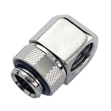 Koolance Swiveling 90 Degree Elbow Fitting, Nickel picture