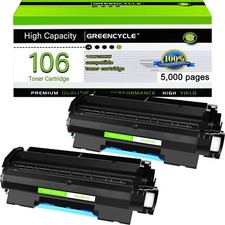 greencycle 2 PK Compatible Toner Cartridges Replacement for Canon C106 CRG 10... picture