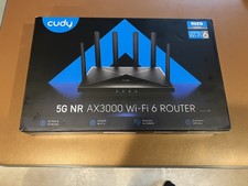 Cudy SA/NSA 5G NR AX3000 Wi-Fi 6 Router Model P5 Duel Nano SIM Slots NEW picture
