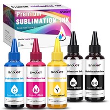 Sublimation Ink 500ML for Epson WF-2930 ST-2000 ET-3850 (5 Pack, CMY+2BK) picture