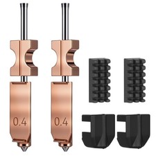 2PCS 0.4mm AD5X Nozzle,QuickSwap Copper Alloy Hardened Steel 3D Printer Hoten... picture