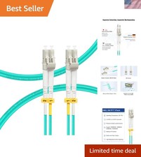 Flexible 3ft LC Duplex Fiber Optic Cable OM3 - Efficient Data Transfer Solutions picture