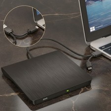 External Blu Ray DVD Drive Burner, USB 3.0 and Type-C Optical Slim Bluray CD picture