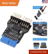 USB 3.0 9PIN to .0 9PIN Front Panel Socket Adapter Card,USB 3.0 Motherboard 1... picture