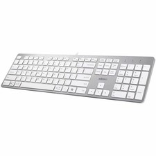 Adesso AKB-730UW Scissor Switch Keyboard with Copilot AI Hotkey AKB-730UW, White picture