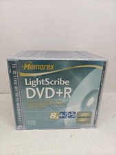 Memorex LightScribe DVD+R 10 Pack w/ Standard Jewel Cases New picture