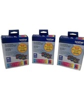 Qty 3 NEW Brother LC103CL XL 3-Pack Ink Cartridges Cyan Magenta Yellow Exp 07/27 picture