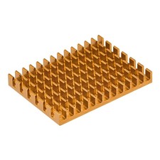 Electronic Radiator Aluminium Heatsink 30x40x5mm Gold Tone Pack of 6 picture