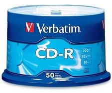 50 Pack Blank CD Recordable Disc Audio MP3 Data Storage Pictures Music Spindle picture