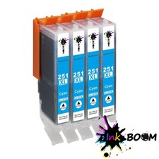 4 Cyan Ink Cartridge for CLI-251XL MX922 MG5620 MG6320 IX6820 IP8720 picture