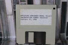 Vintage Apple Excel and Macdraw Employee Presentation Floppy Disk picture