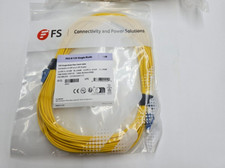 (QTY 2) FS Single SMLCDX Mode Fiber Patch Cable 10M OS 9/125 Single Mode LC-LC picture