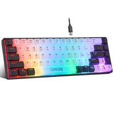 Mini RGB 60% Gaming Keyboard 68 Keys Small Compact Wired PC Computer Gamer picture