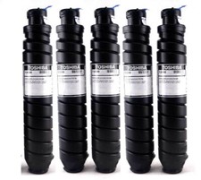 5 New Genuine Toshiba T-3500 Toner Bottle Cartridges Internal Seal Intact picture