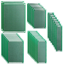 32 Pcs Double Sided PCB Board Prototype Kit for DIY Soldering with 5 Sizes Compa picture