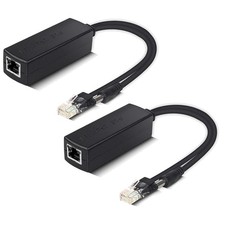 PoE Splitter 48V to 12V Power Over Ethernet Adapter 2 Pack for  Camera, VoIP,... picture