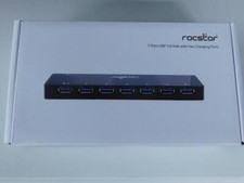 LOT OF 5 Rocstor Premium 7-Port USB 3.0 Hub with Fast-Charging Ports picture