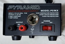 Pyramid Model PS9KX 13.8 V. DC Compact Bench Power Supply 5A picture