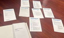 Vintage 1985 Compuserve Guide Service Binder Reference Card An Card  picture