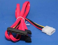 25 Inch SAS 29 Pin 2X7 SATA Cable Red picture
