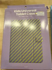 GEMS Kids Zig Zag Universal Tablet Case Purple Green Fits up to 11
