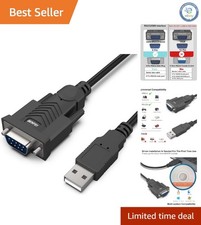 Seamless USB to RS-232 Male Serial Adapter - 1.8M for Efficient Connectivity picture