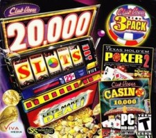 Club Vegas 3 Game Pack PC DVD 20,000 slots machine gambling casino cards betting picture