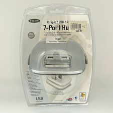 BELKIN Hi-Speed USB 2.0 7-Port Hub Mac PC F5U237 Vintage 2005 New Sealed picture