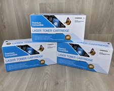 3 Laser Toner Cartridges HP Color LaserJet & Canon LBP (Black Yellow Cian) READ picture