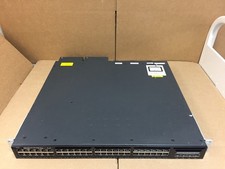 Cisco WS-C3650-48FS-S V04 Catalyst 3650 48-Port PoE+ 4x1G Switch w/2xPSU No Cord picture