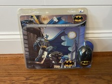 DC Comics Batman Optical Mouse And Mouse Pad Kit 2015 NIB New Sealed Sakar picture