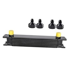 Oil Cooler, 10AN Stacked Plate Transmission Engine Cooler Universal 7 Row picture