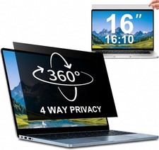 4-way 360° Laptop Privacy Screen Filter 16 Inch Anti Glare & Blue Light Filter picture