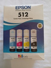 2020 New Genuine Epson 512 Ink Bottle Combo Pack CMYPK EcoTank ET-7700 ET-7750 picture