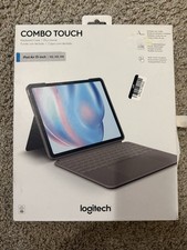 Logitech Combo Touch Gray Keyboard Case w/ Touchpad for iPad Air 13 M2/M3/M4 picture
