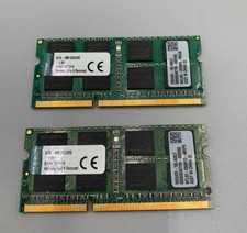 Lot Of 2 Kingston DDR3 8GB Each (2 x 8GB = 16GB) PC3 1600MHz RAM Memory B/Green picture